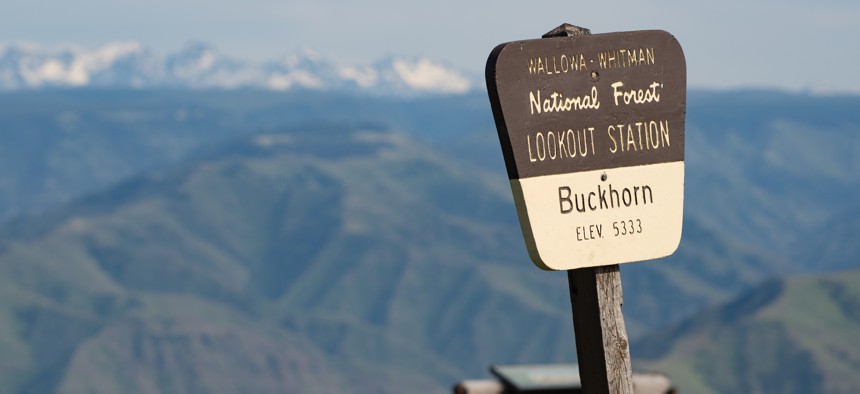 A lookout point in Hells Canyon National Recreation Area in 2017.