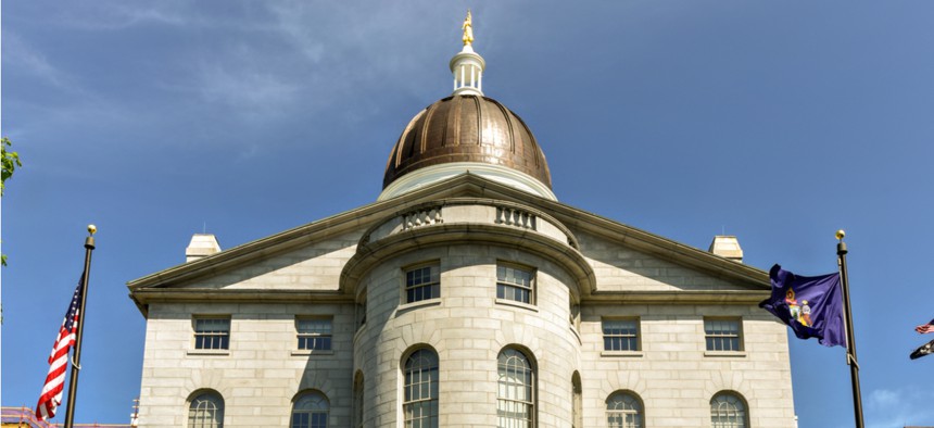 The Maine Statehouse in Augusta 