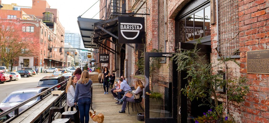 Portland is the most hipster city in the U.S., thanks partly to its many coffeeshops.
