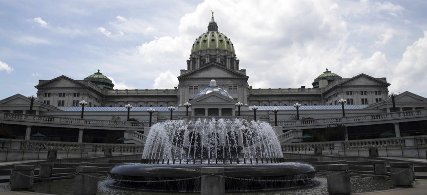 Shown is the Pennsylvania Capitol building in Harrisburg, Pa., Monday, July 10, 2017.