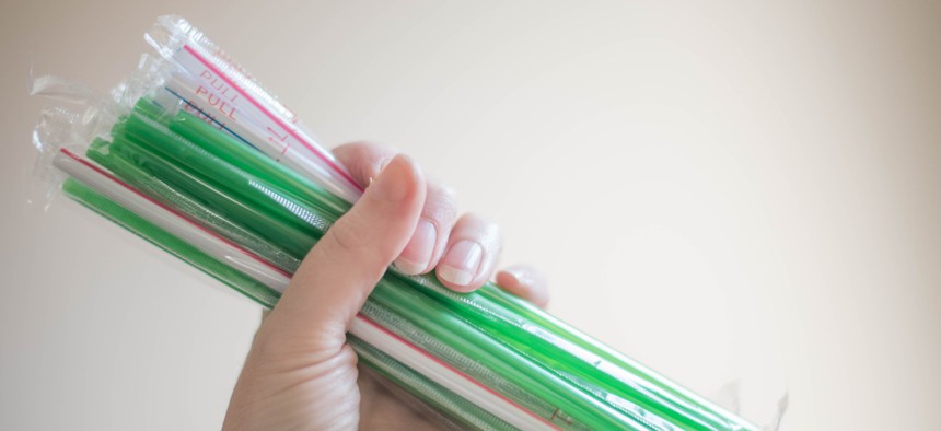 Three state legislatures this year have debated banning plastic straws. 