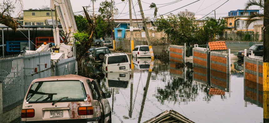  Streets in the Ocean Park sector of San Juan remain flooded weeks after Hurricane María utterly devastated the entire island of Puerto Rico.