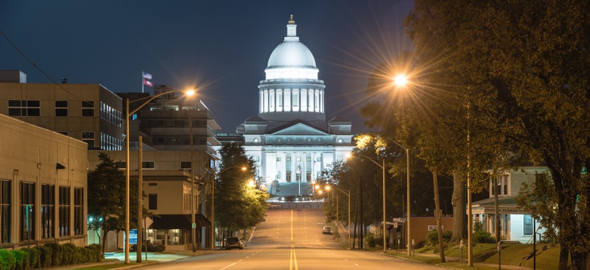 The Arkansas State Capitol in Little Rock