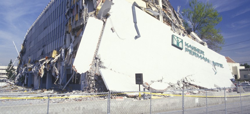 A Kaiser Permanente office building in Los Angeles was damaged in the 1994 Northridge earthquake.