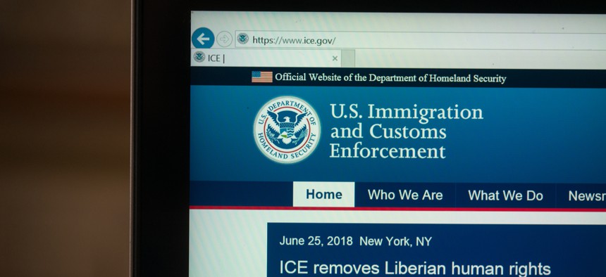 Immigration and Customs Enforcement website
