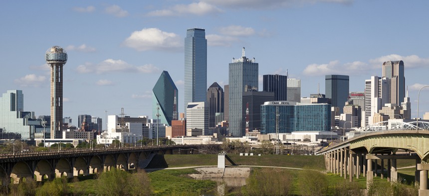 A View of Skyline Dallas on March 31, 2013 in Dallas, Texas. 