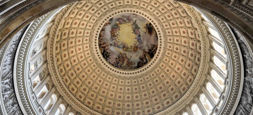 The U.S. Capitol dome.
