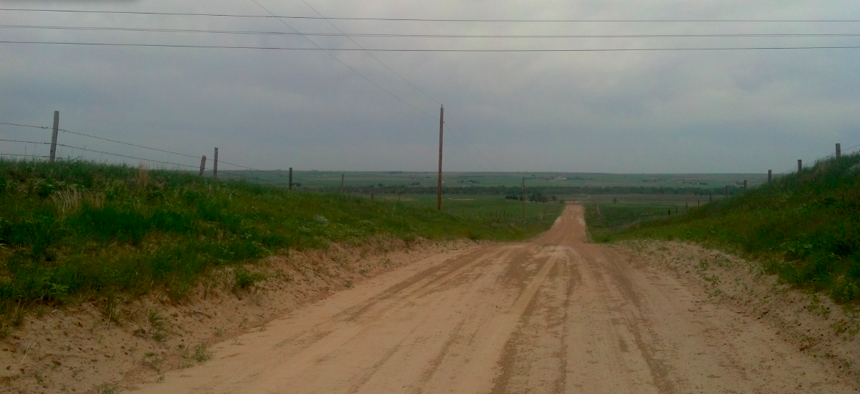 A rural road in western Nebraska