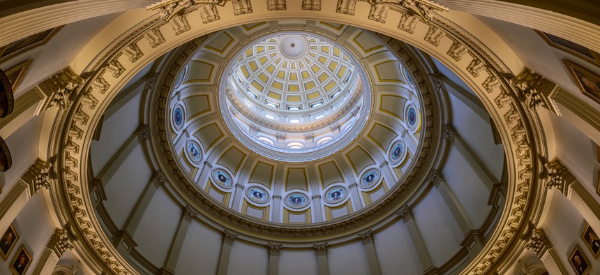 The Rotunda of the Colorado State Capitol in Denver.