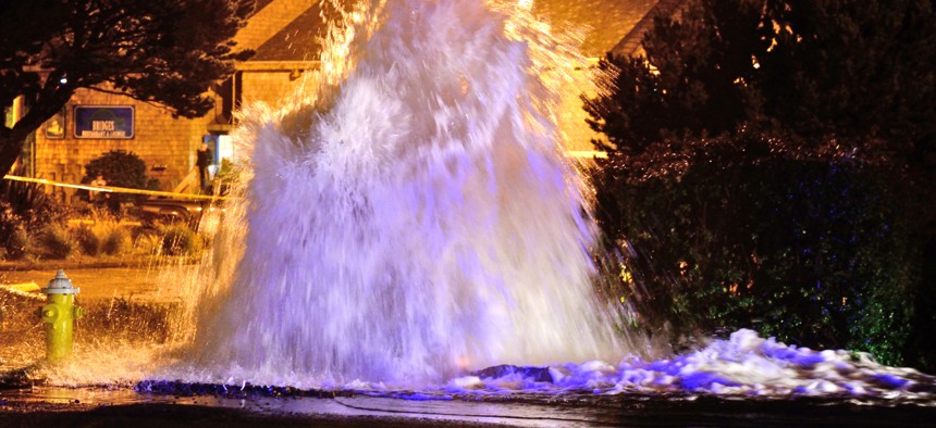 An estimated 240,000 water mains burst every year in the United States.