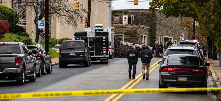 The Tree of Life synagogue in Pittsburgh's Squirrel Hill neighborhood was the scene of mass shooting on Saturday.