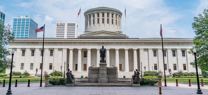 Ohio's state capitol building in Columbus.