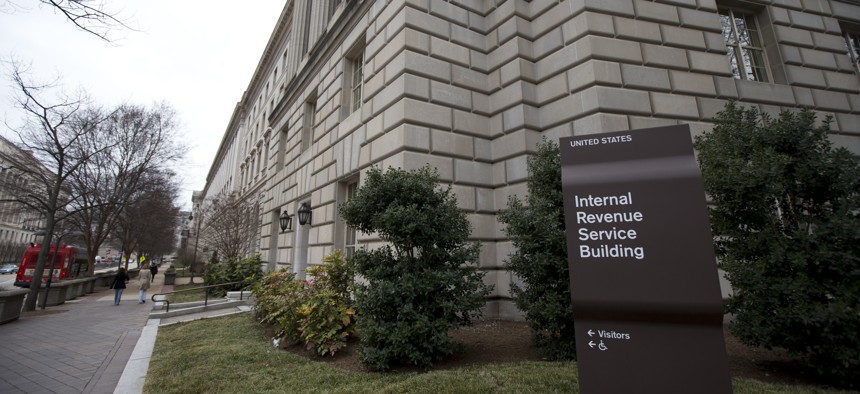 The Internal Revenue Service building at the Federal Triangle complex in Washington, Saturday, March 2, 2013. 