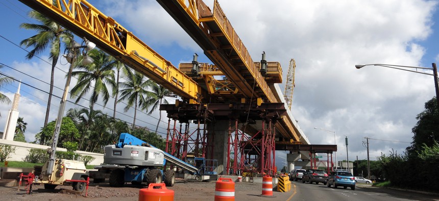Construction of a guideway for the Honolulu Authority for Rapid Transportation