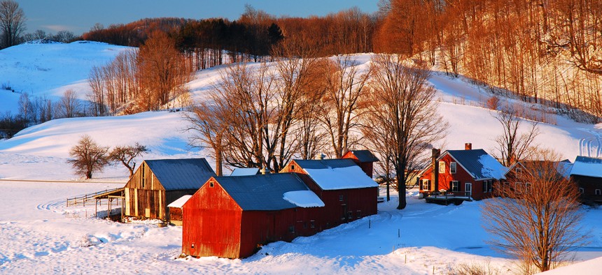 A farm near Woodstock, Vermont