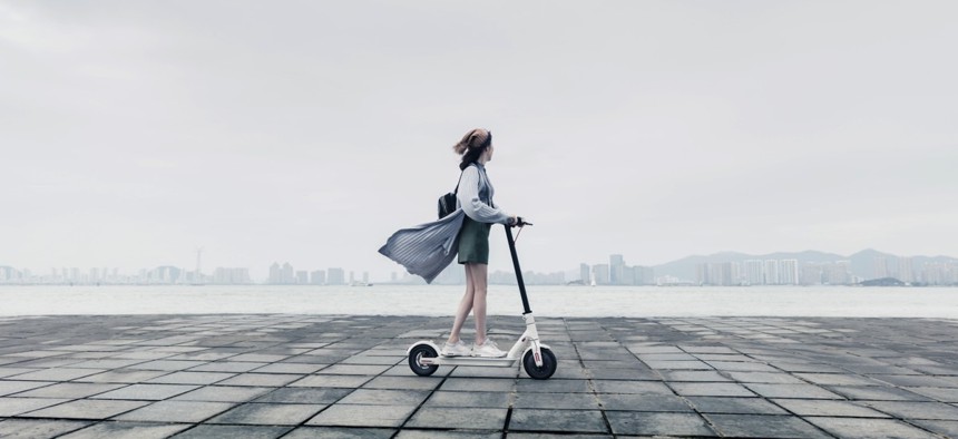 Xiaomi promotional picture for its Electric Scooter