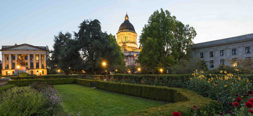 The Washington state capitol building in Olympia.