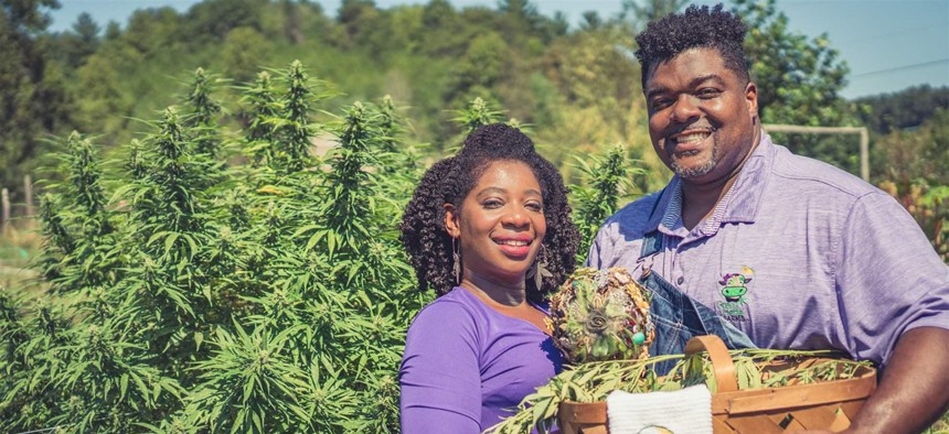 Clarenda Stanley-Anderson and her husband, Malcolm Anderson Sr., are hemp farmers in Liberty, North Carolina. Stanley-Anderson wants to expand the representation of hemp farmers, even if she’s far from the average industry insider. 