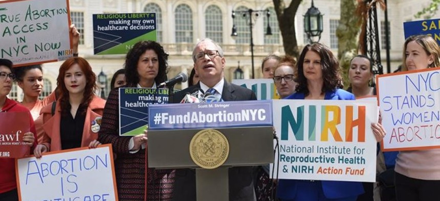 Scott Stringer speaks about the need to directly fund abortions at the city level.