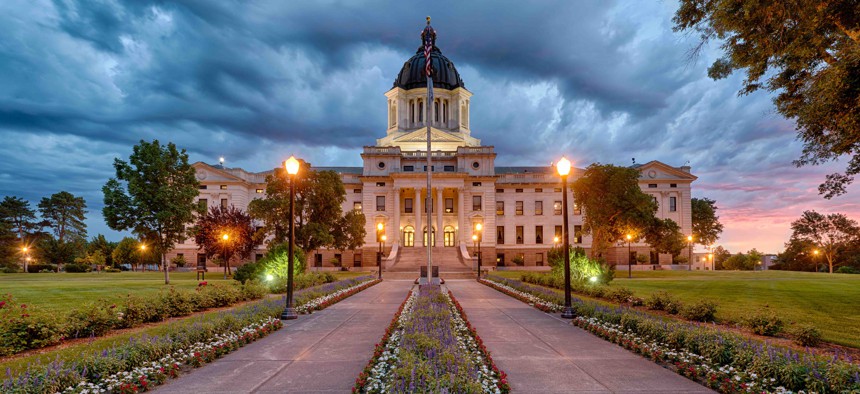 The South Dakota State Capitol building in Pierre.