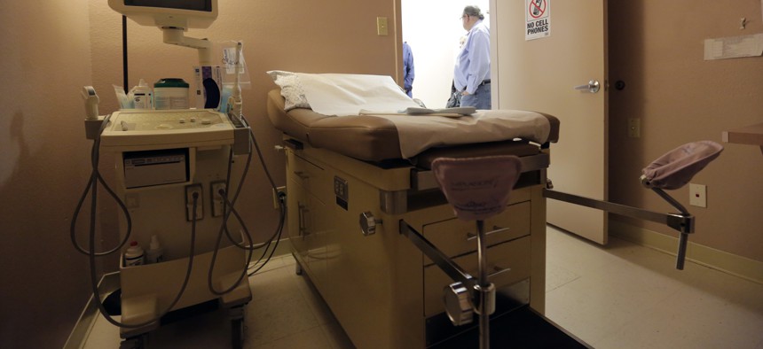 A procedure room is seen during a tour and event at Whole Woman’s Health of San Antonio, Tuesday, Feb. 9, 2016, in San Antonio.