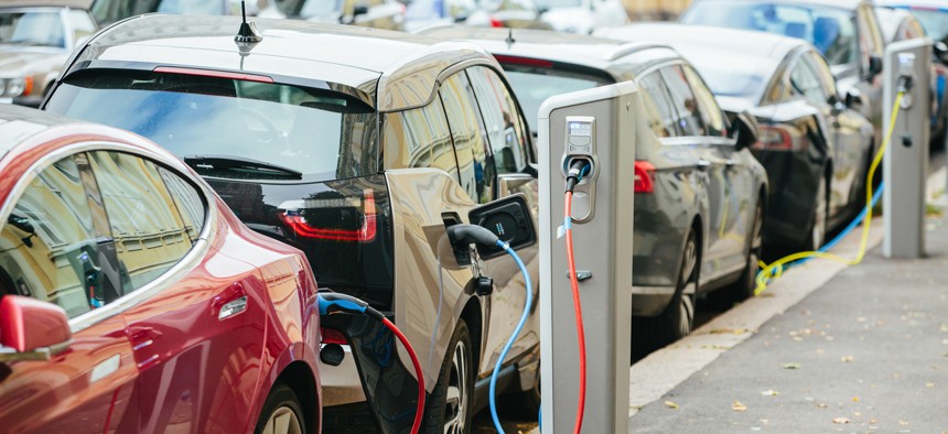 Electric vehicles don't contribute to highway funding through gas taxes.