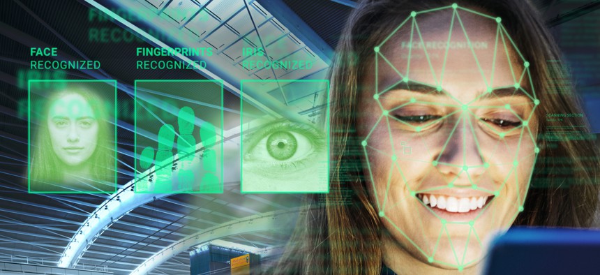 In this image released on Monday, Feb. 5, 2018, DERMALOG Identification Systems GmbH, based in Hamburg, offers state-of-the-art biometric recognition systems to make airport and other border controls safer and more efficient. 