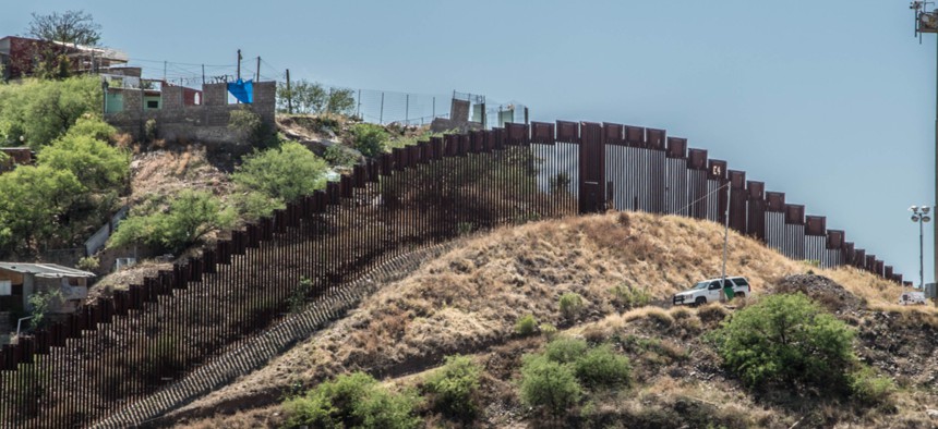 The wall separating the U.S. from Mexico in Arizona.