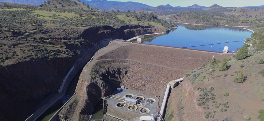 The Iron Gate Dam on the Klamath River. 