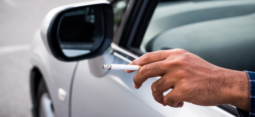 Police can't detain or pull over a car solely on suspicion of smoking in front of a minor, but offenders can be ticketed in Illinois during unrelated traffic stops.