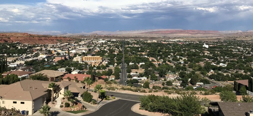 The desert city of St. George has seen swift population growth in recent decades. Local leaders in the area would like to build a pipeline to carry in more water.
