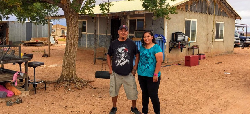 Marthleen and Shuan Stephenson’s home on the Navajo Nation lacked an address for years, until a partnership with Google finally put them on the map and secured their voter registration.