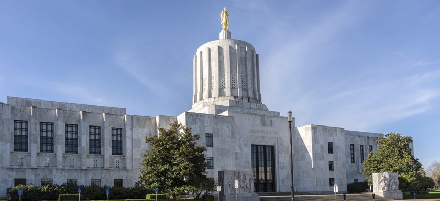 The State Capitol building in Salem, Oregon.