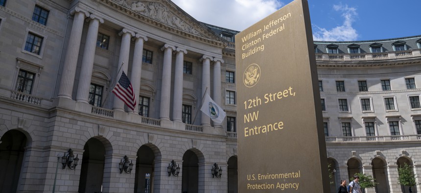 The headquarters of the Environmental Protection Agency is seen in Washington.