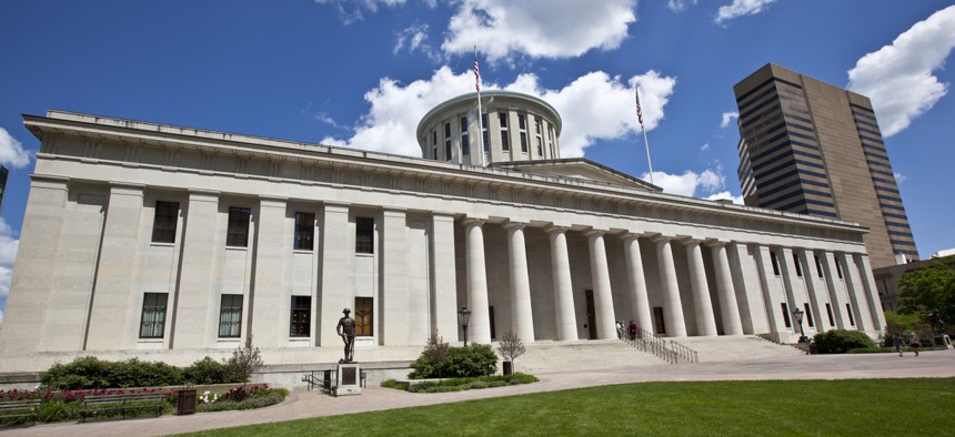 The Ohio state house in Columbus.