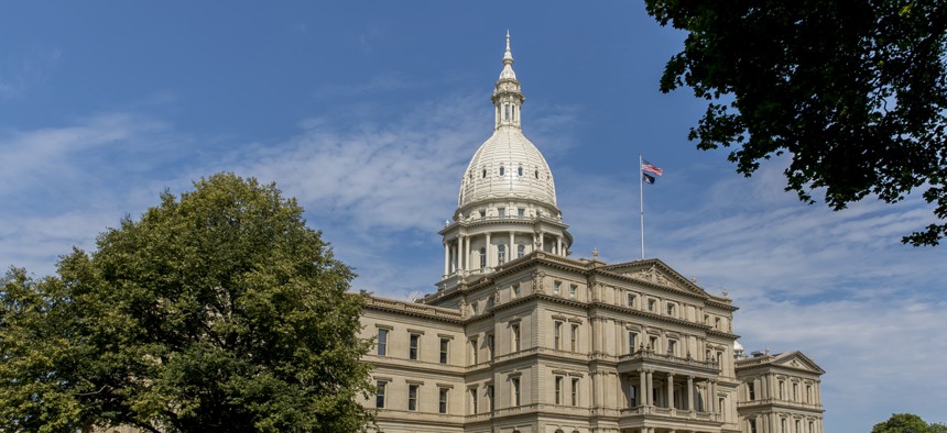 The Michigan State Capital. A bipartisan group of eight former Michigan state legislators filed a federal lawsuit challenging term limits that kept them from running again. 