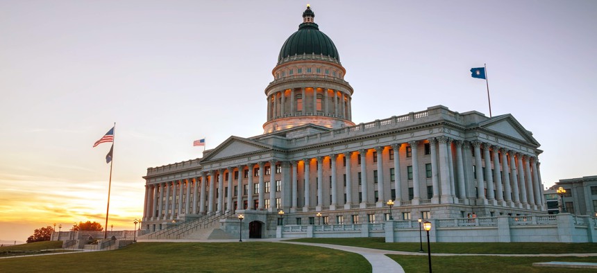 The Utah state capitol in Salt Lake City. Utah was one of at least 37 states that provided pay raises to public employees in fiscal year 2020.