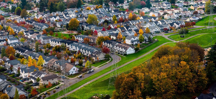 Houses in the Seattle area. A new study identifies the region that includes Seattle as one of the more heavily regulated housing markets in the U.S.