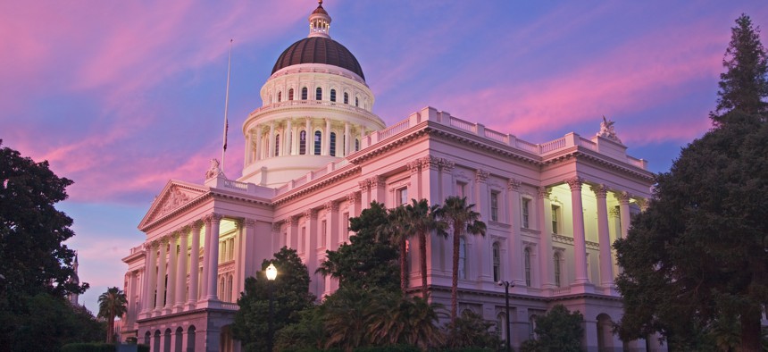The California state capitol building, in Sacramento.