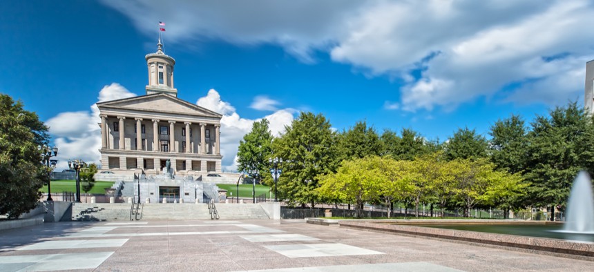 The Tennessee State Capitol building in Nashville.