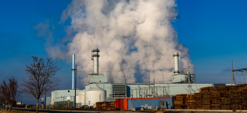 A coal burning power plant in Morrow County, Oregon.