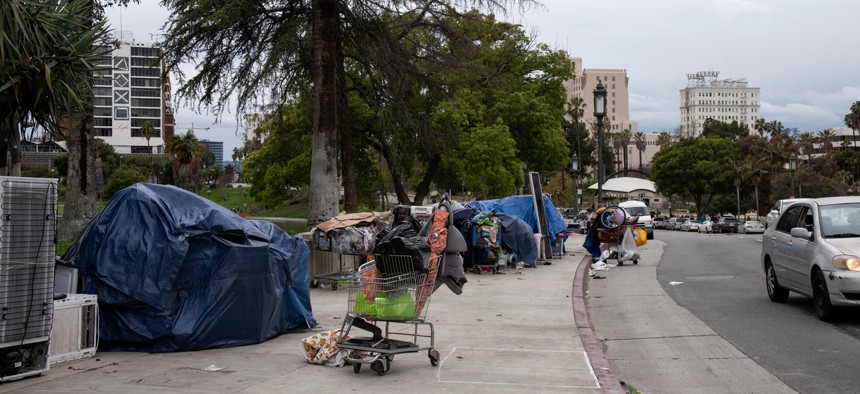 Los Angeles has been clearing encampments to put residents in motels.