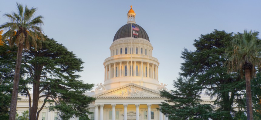State capitol building in Sacramento, California.