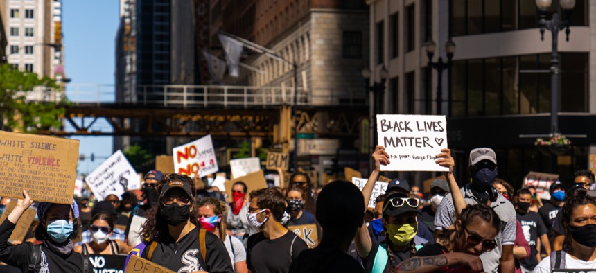 A recent protest in Chicago