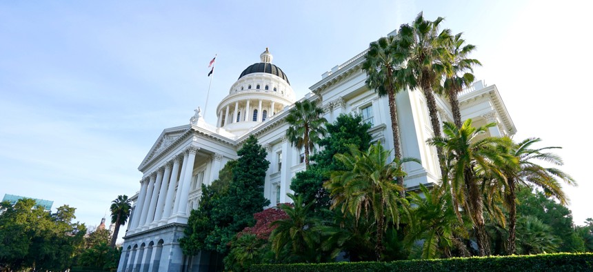 The California state capitol in Sacramento.
