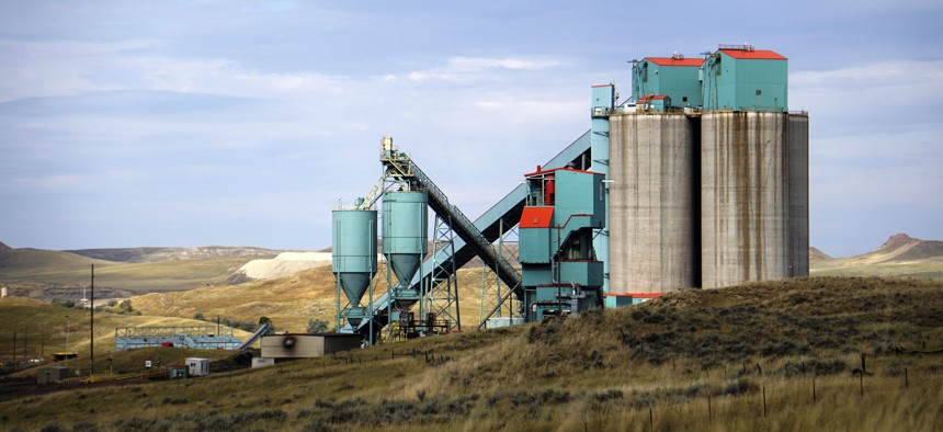 This 2019 photo shows the Eagle Butte mine just north of Gillette, Wyoming. A downturn in the coal sector is one issue contributing to the state's financial woes.