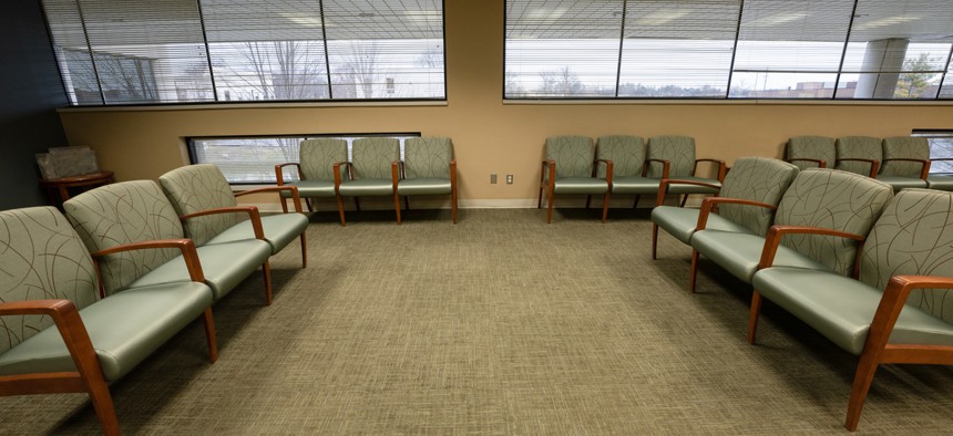 An empty doctor's office.