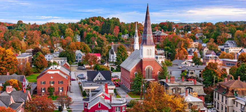 The skyline of Montpelier, Vermont. Small towns like Montpelier should explore opportunities to attract millennials. 