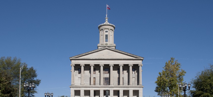 Tennessee state capitol building. The state has leveraged technology solutions to reduce improper unemployment payouts. 