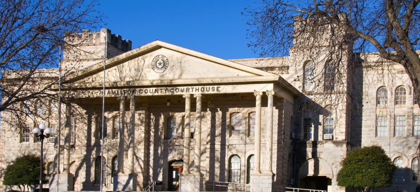 The Hamilton County courthouse.